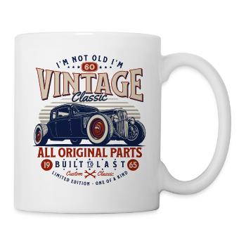 1965 Vintage Geburtstag Retro Auto Geschenk - Tasse - Weiß - Rechts