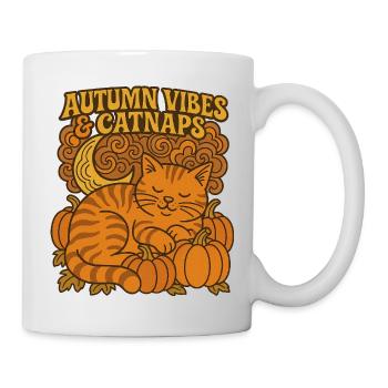 Autumn Cats & Pumpkins - Mug - white - Right