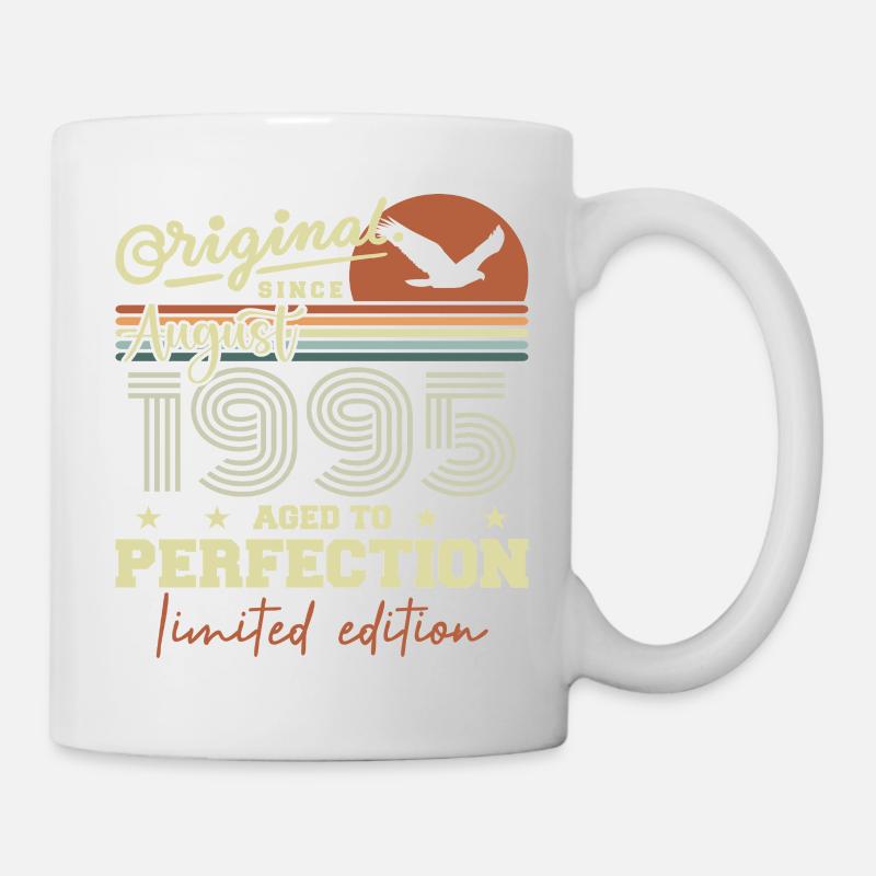Août 1995 Anniversaire Août 1995 Vintage Août 1995 - Mug blanc - blanc