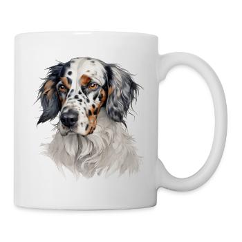 Tricolor Setter - Tasse - Weiß - Rechts