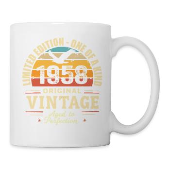 1958 Birthday Gift Vintage 1958 Retro 1958 - Mug - white - Right