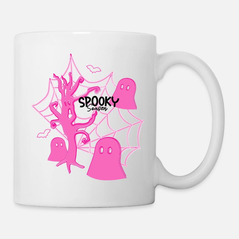 Rose Effrayant Saison/Halloween - Mug blanc - blanc