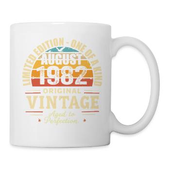 August 1982 Geburtstag August 1982 - August 1982 - Tasse - Weiß - Rechts
