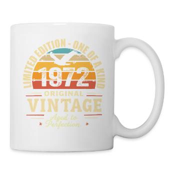 1972 Geburtstagsgeschenk Vintage 1972 Retro 1972 - Tasse - Weiß - Rechts