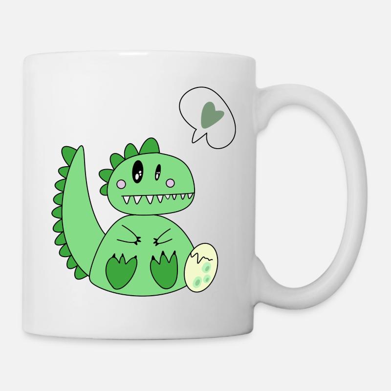 Le petit cœur de dinomom - Mug blanc - blanc