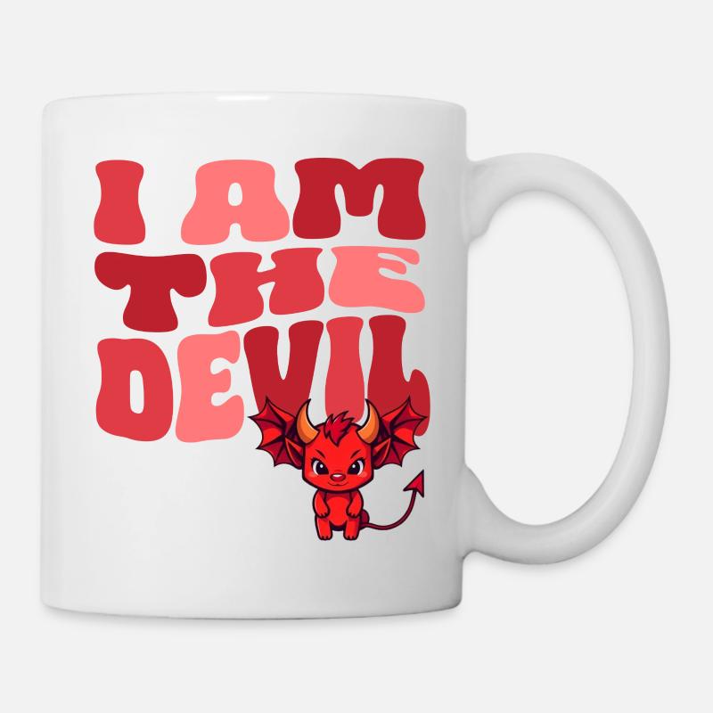 Diable Petit Diable Diable Diable Femme Diable Mec - Mug blanc - blanc