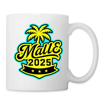 Malle 2025 Palme Mallorca - Tasse - Weiß - Rechts