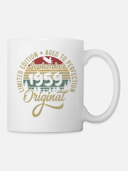 66. Geburtstag September 1959 - 66 Jahre alt - Tasse - Weiß