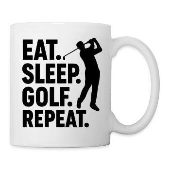 Golfer mit Leidenschaft für Golf Golf Sport - Tasse - Weiß - Rechts