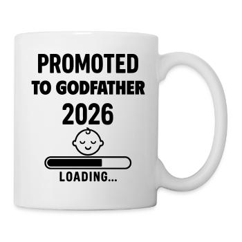 Pregnancy Announcement Future Godfather 2026 Funny Godfather - Mug - white - Right
