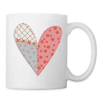 Patchwork Heart No11 - Mug - white - Right