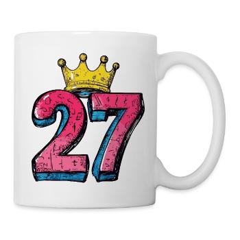 27 Number Krone - Mug - white - Right