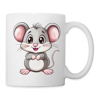 Niedliche Baby Maus - Tasse - Weiß - Rechts