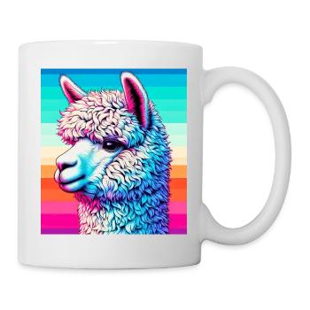 Alpaka - Tasse - Weiß - Rechts