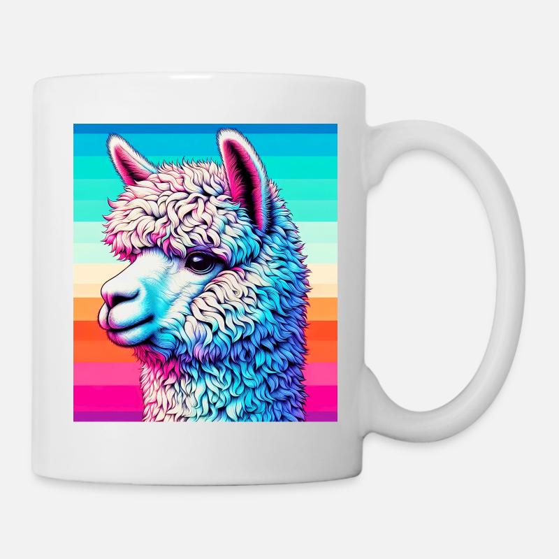 Alpaka - Tasse - Weiß