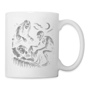 Stuten und Würger - Geisterhafte Albträume - Tasse - Weiß - Rechts