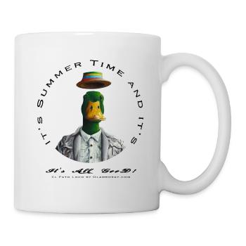 Canard Stylé et joyeux - Mug blanc - blanc - Droite