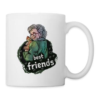 La grand-mère des poules - Mug blanc - blanc - Droite