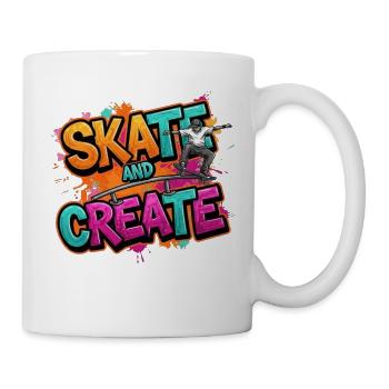 Skater Creativity – Skate and Create Skaterlook - Mug - white - Right