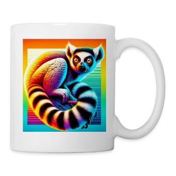 Lemur - Tasse - Weiß - Rechts