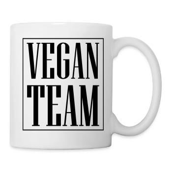Équipe végétalienne - Mug blanc - blanc - Droite