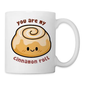 Cute Cinnamon Roll Quote - Mug - white - Right