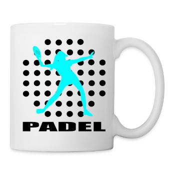 Padel - Tasse - Weiß - Rechts