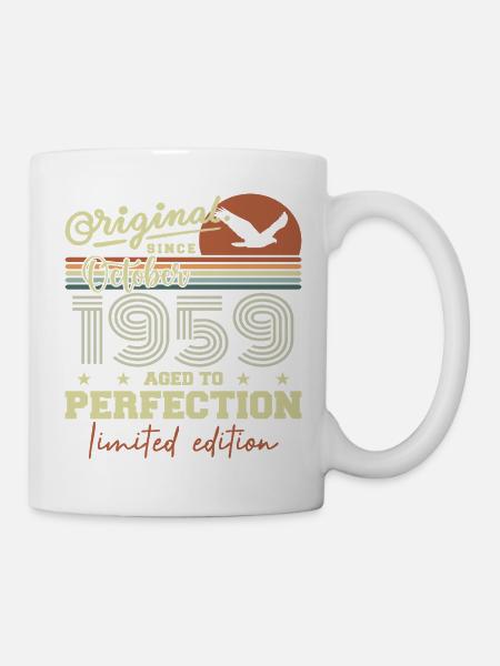 1959 Oktober 1959 Geburtstag Oktober 1959 - Tasse - Weiß