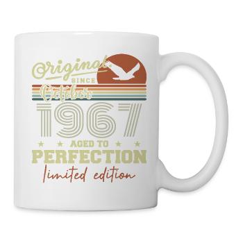 1967 Oktober 1967 Geburtstag Oktober 1967 - Tasse - Weiß - Rechts