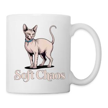 Soft Chaos Sphynx Katze - Tasse - Weiß - Rechts