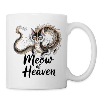 Chat dragon - Mug blanc - blanc - Droite