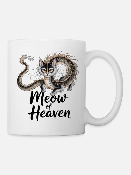 Dragon Cat - Mug - white