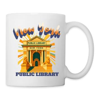 NEW YORK CITY - PUBLIC LIBRARY Shirt - Tasse - Weiß - Rechts