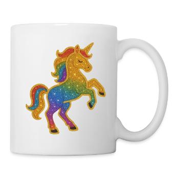 Glittering Rainbow Unicorn - Mug - white - Right