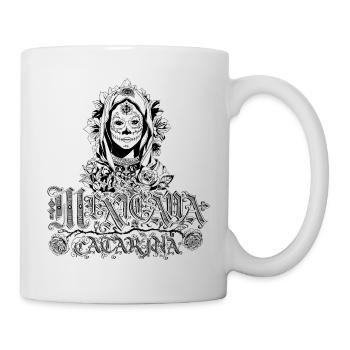 Mexicana Catarina noir - Mug blanc - blanc - Droite