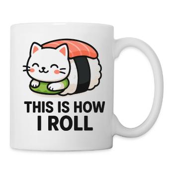 Illustration de sushi de chat - Mug blanc - blanc - Droite