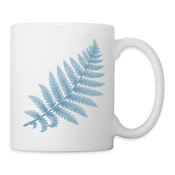 Farn Silhouette Design für Naturliebhaber - Tasse - Weiß - Rechts