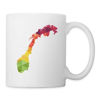 Norway - Norge - Norway - abstract - map - Mug - white - Right