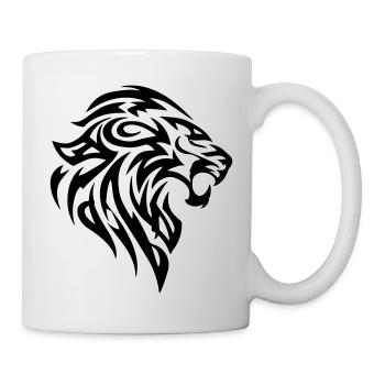 Leo Tribal - Mug blanc - blanc - Droite