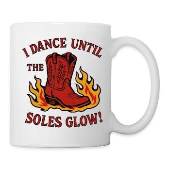 I dance until the soles glow - Mug - white - Right