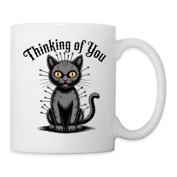 Voodoo Cat denkt an dich - Tasse - Weiß - Rechts