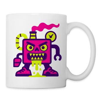 Pop Art Monster Machine - Mug blanc - blanc - Droite