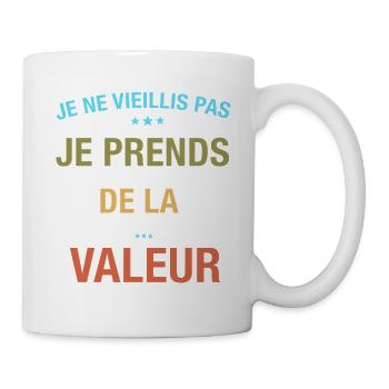 Je ne suis pas vieux C'est drôle comme cadeau  - Mug blanc - blanc - Droite