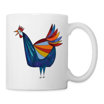 Huhn  - Tasse - Weiß - Rechts