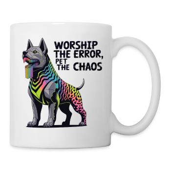 Neon Abyssal Hund Illustration - Tasse - Weiß - Rechts