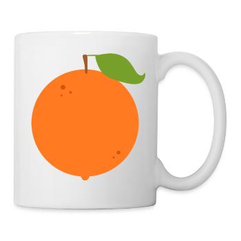 Vivid Orange Fruit Illustration - Mug - white - Right