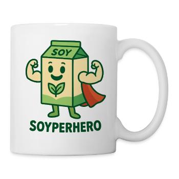 Le puissant Soyperhero - Mug blanc - blanc - Droite