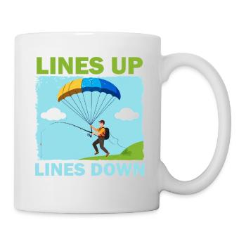 Paragliding Adventure with Lines - Mug - white - Right