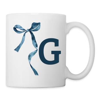 Monogramm g Geschenkidee - Tasse - Weiß - Rechts