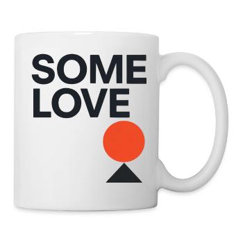 Design minimaliste « Some Love » - Géométrique - Mug blanc - blanc - Droite